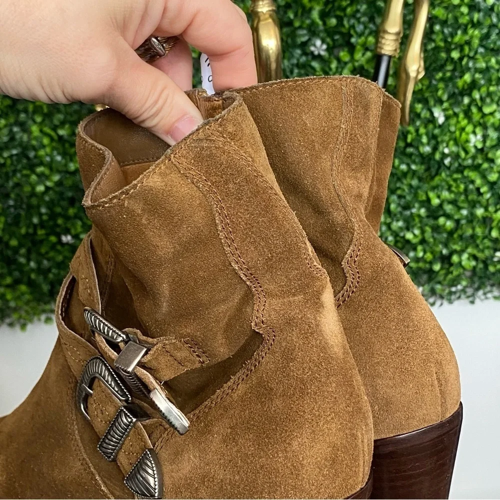 N-09 Frye Ellen Buckle Boots